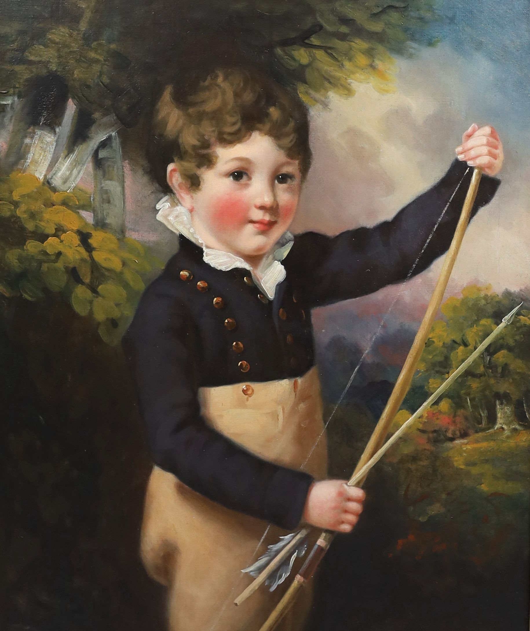 James Ramsay (1786-1854), 'The Young Archer', oil on canvas, 75 x 62cm